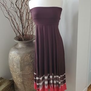 NWOT  INC Adjustable Tie Dye 3 Way Dress / Skirt /Coverup